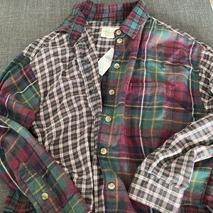 New /Never Worn American Eagle Cropped Patterned Flannel